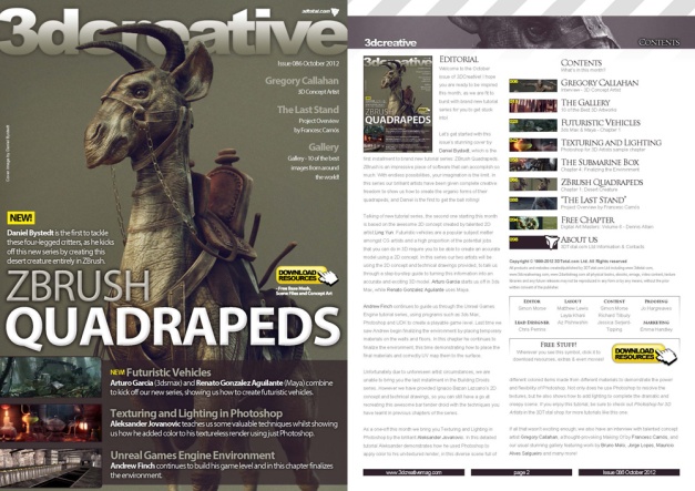 3dcreative magazine issue 86 front page
