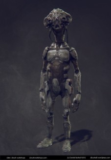 sci-fi character for Zbrush workshops