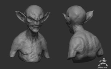 painted goblin zbrush